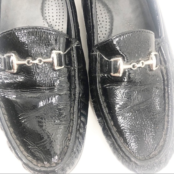✅ SAS 11.5 Black Patent Leather Horse Bit Loafer - Picture 2 of 4